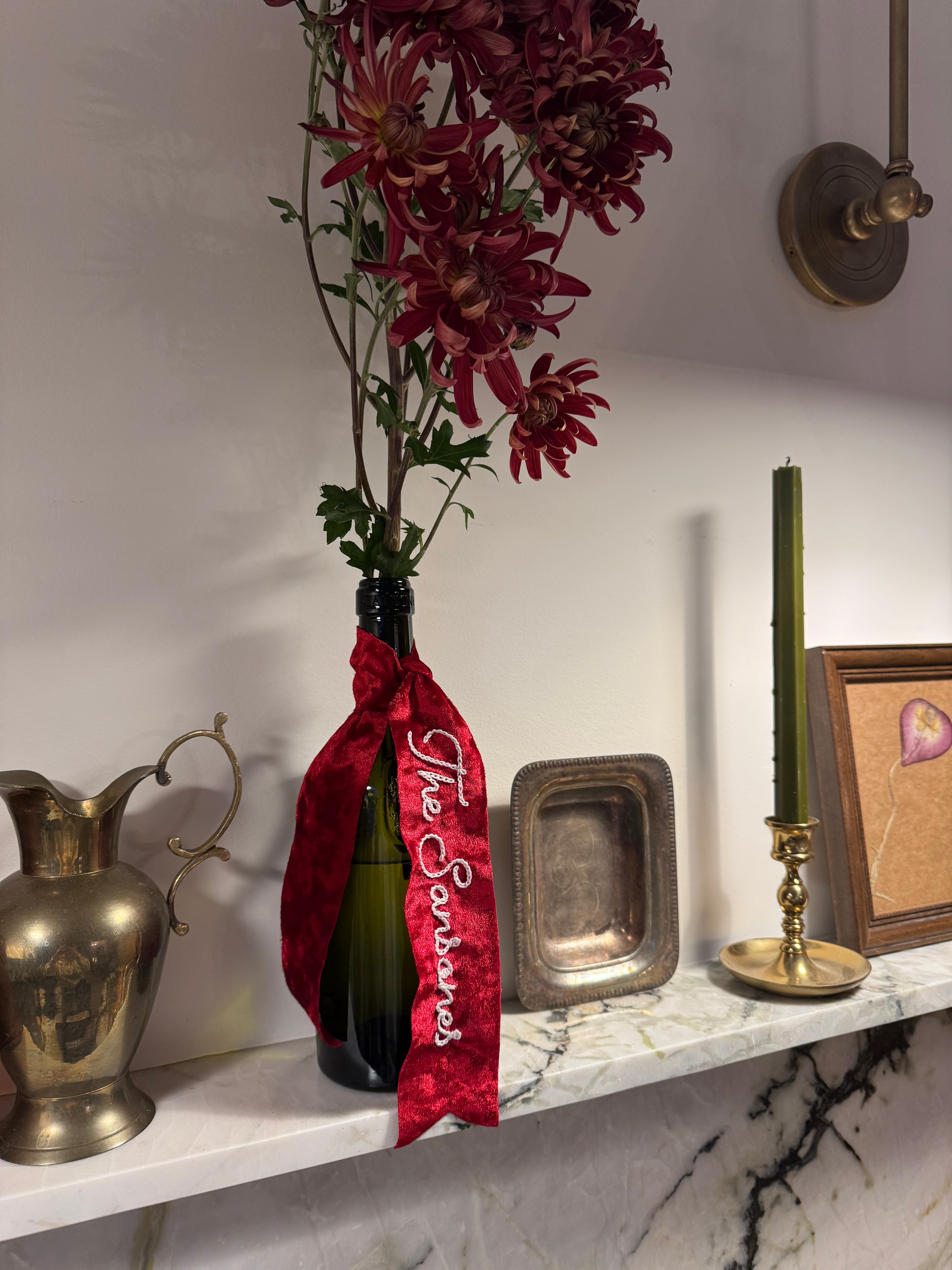 Custom Hand Embroidered Ribbon