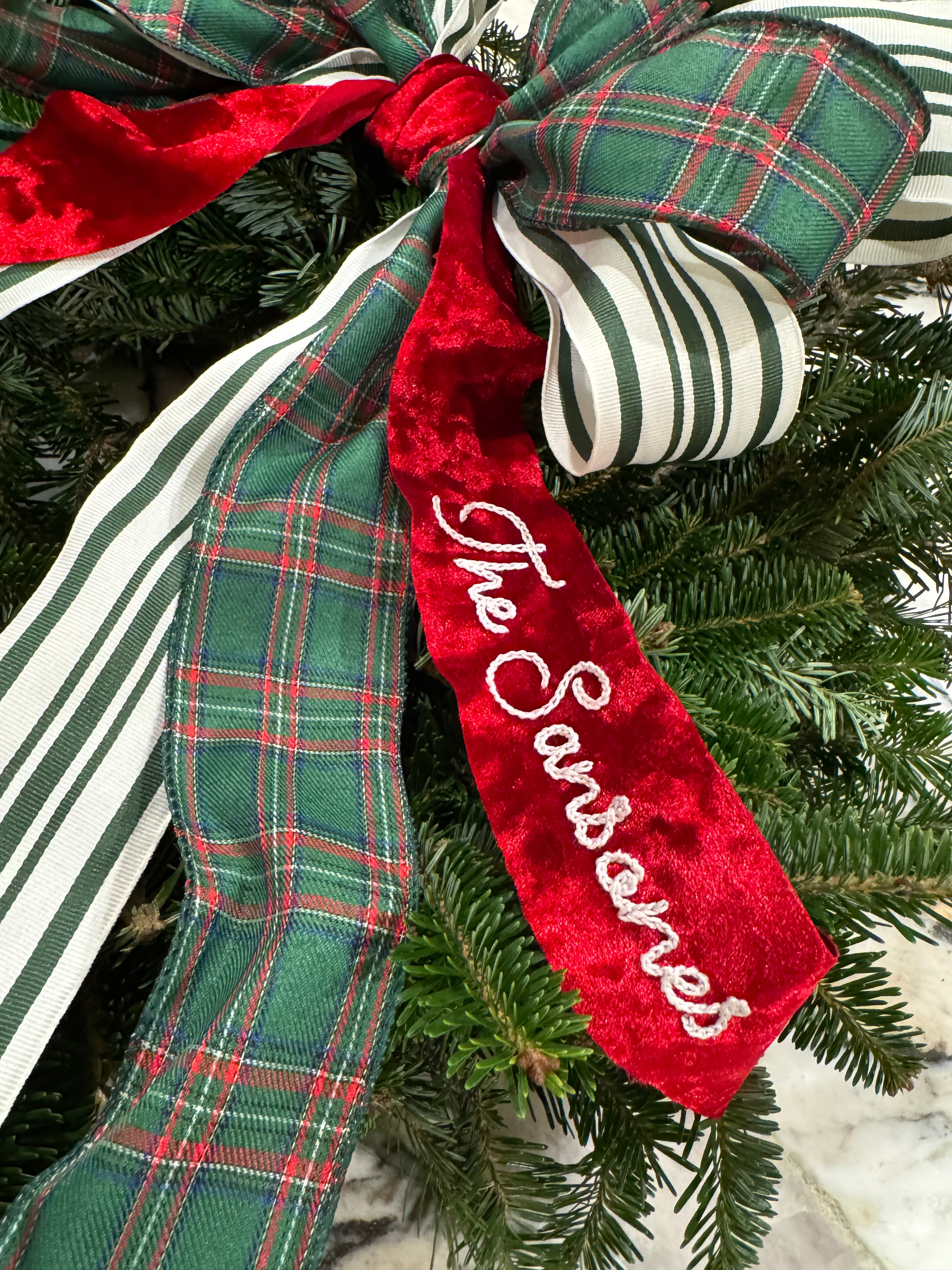 Custom Hand Embroidered Ribbon