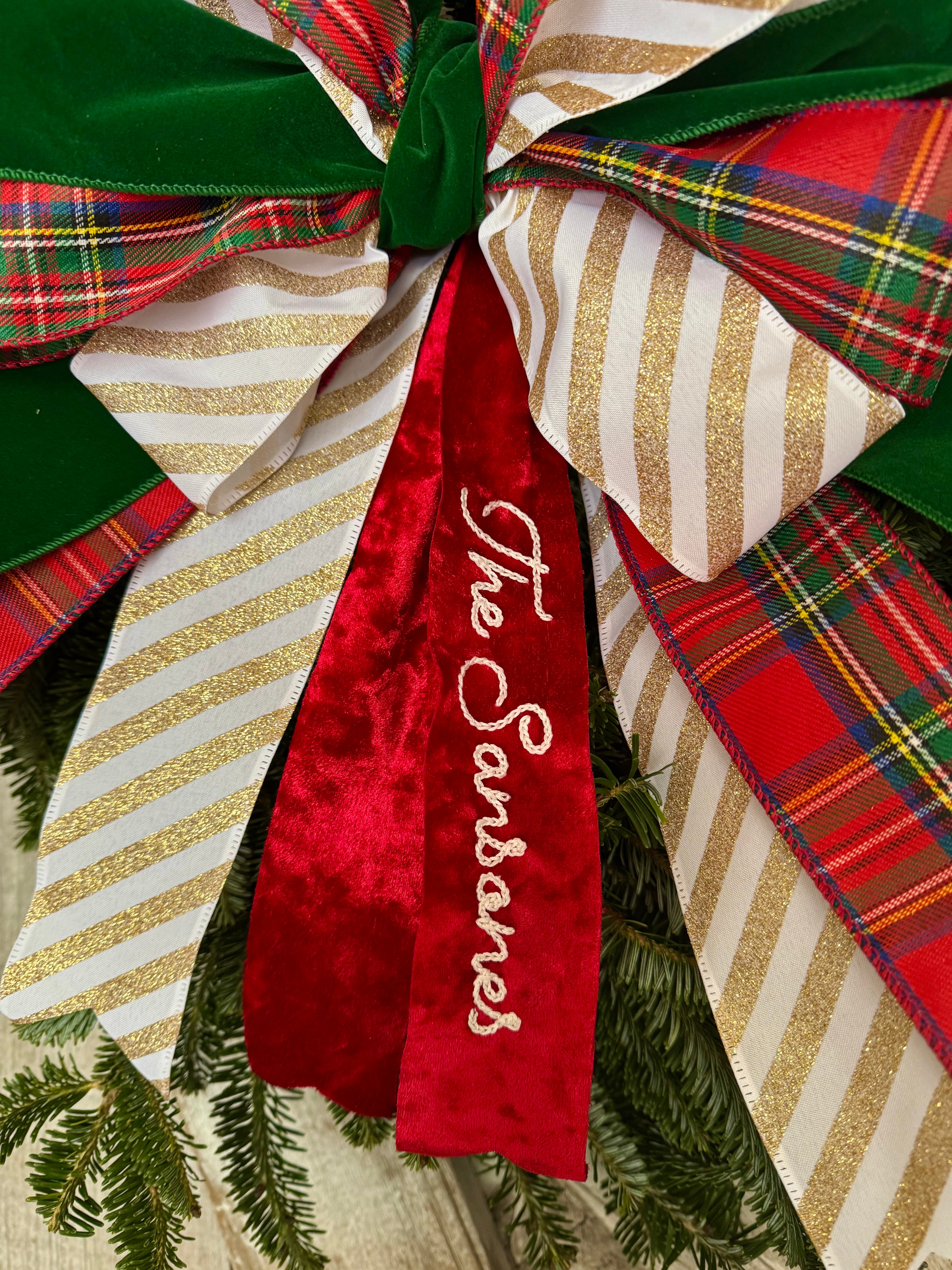 Custom Hand Embroidered Ribbon