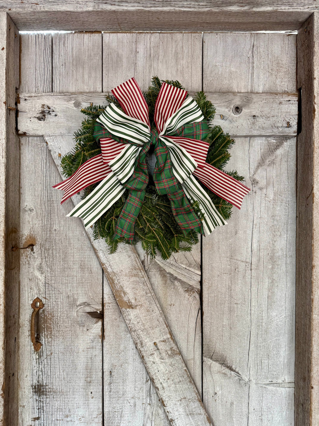 Plaid Stripe Wreath