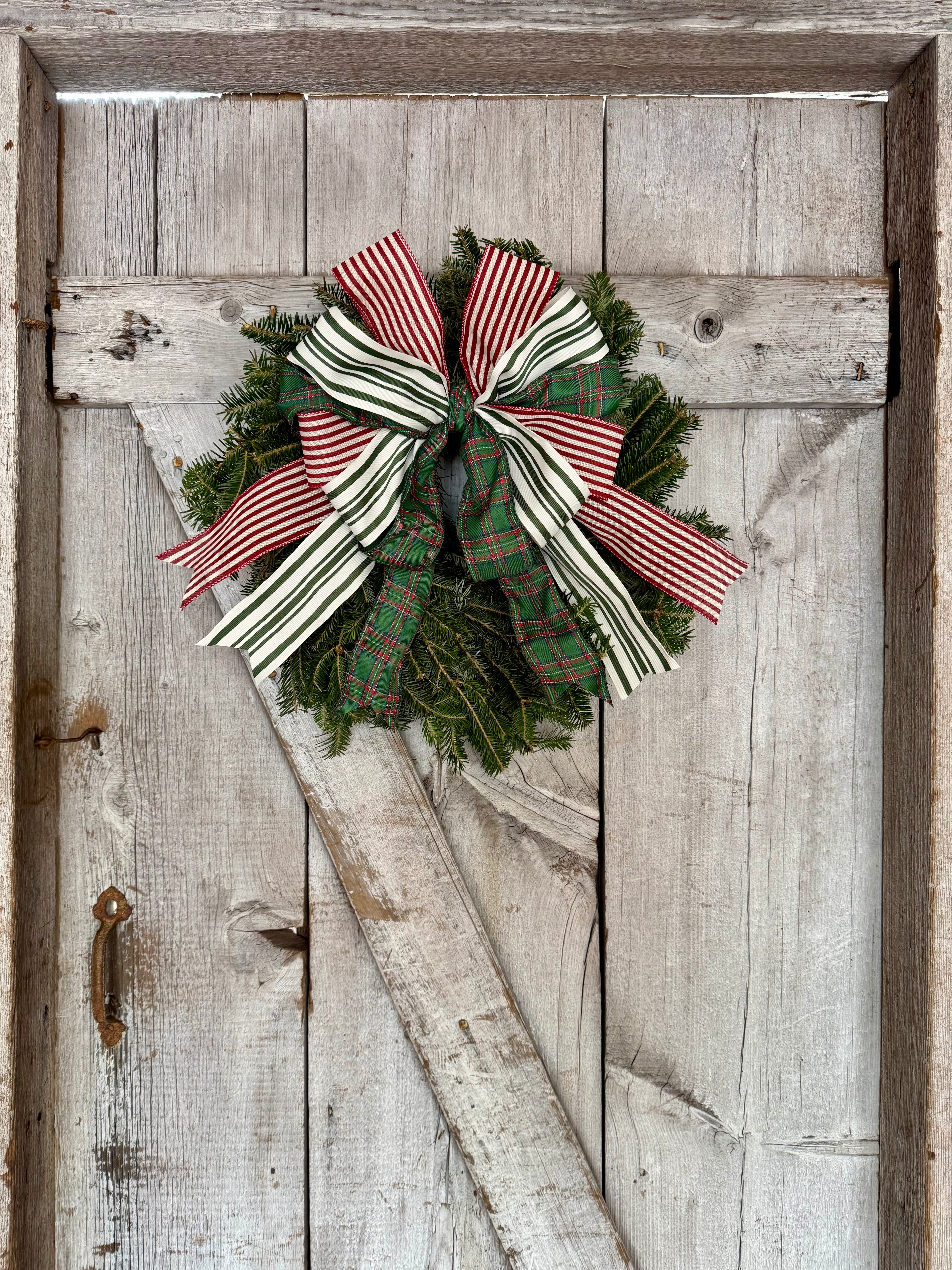 Plaid Stripe Wreath