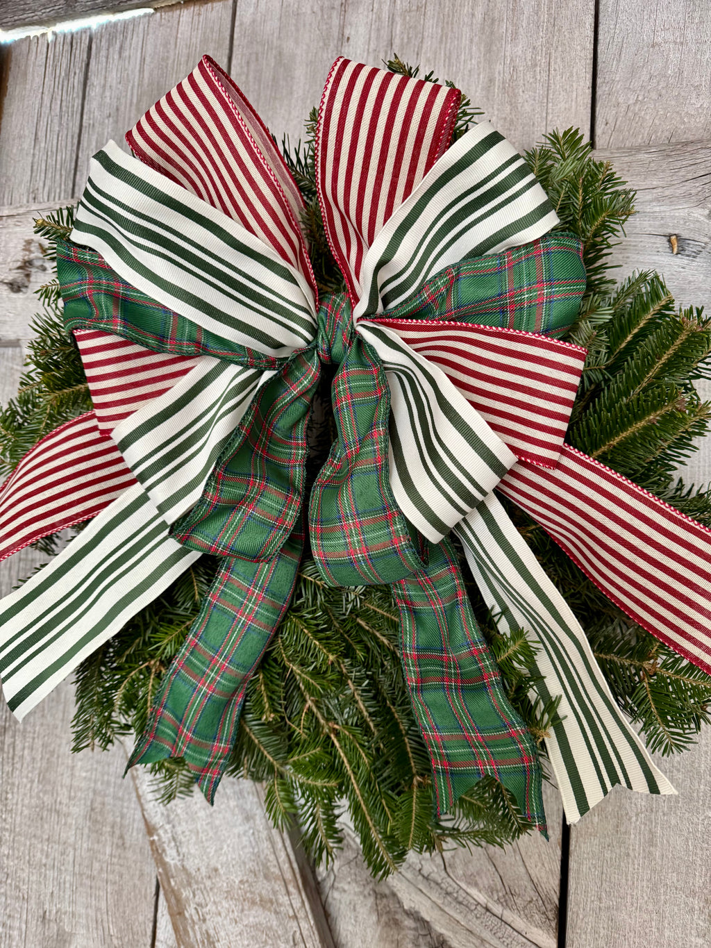 Plaid Stripe Wreath