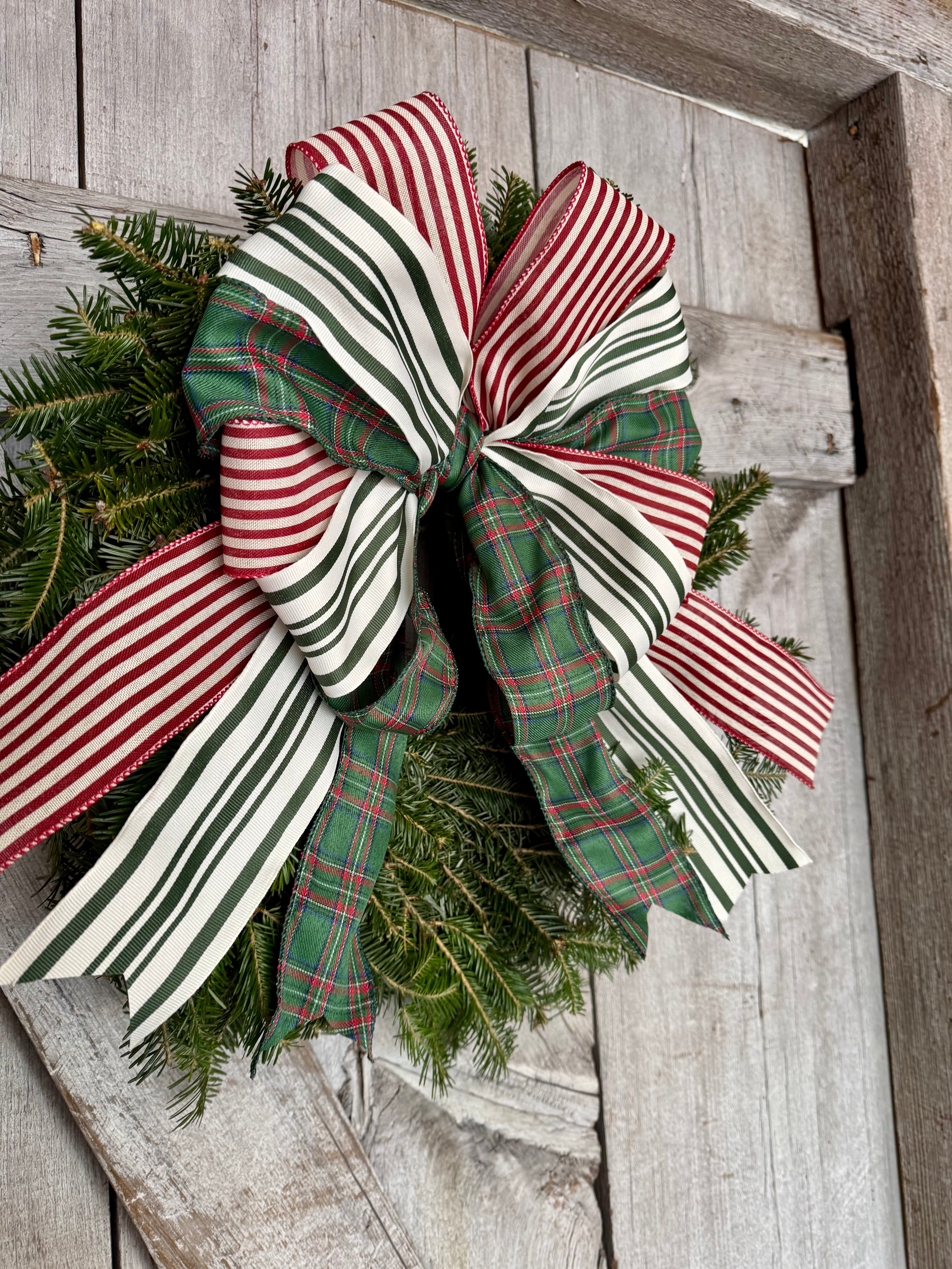 Plaid Stripe Wreath