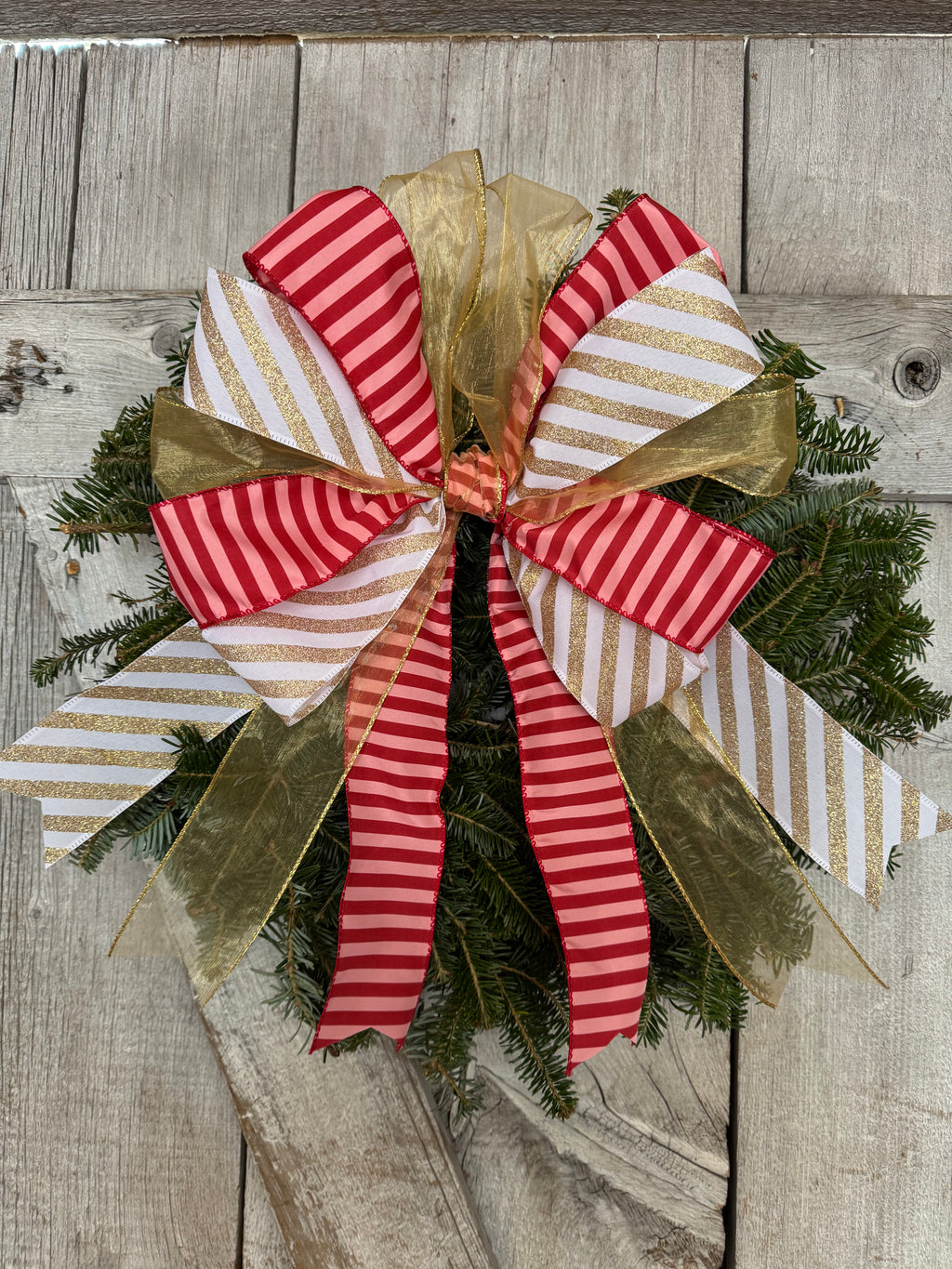Gold Double Stripe Wreath