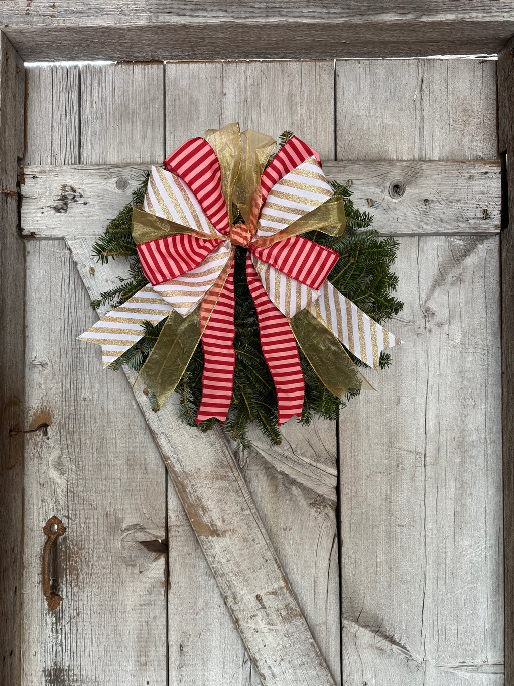 Gold Double Stripe Wreath