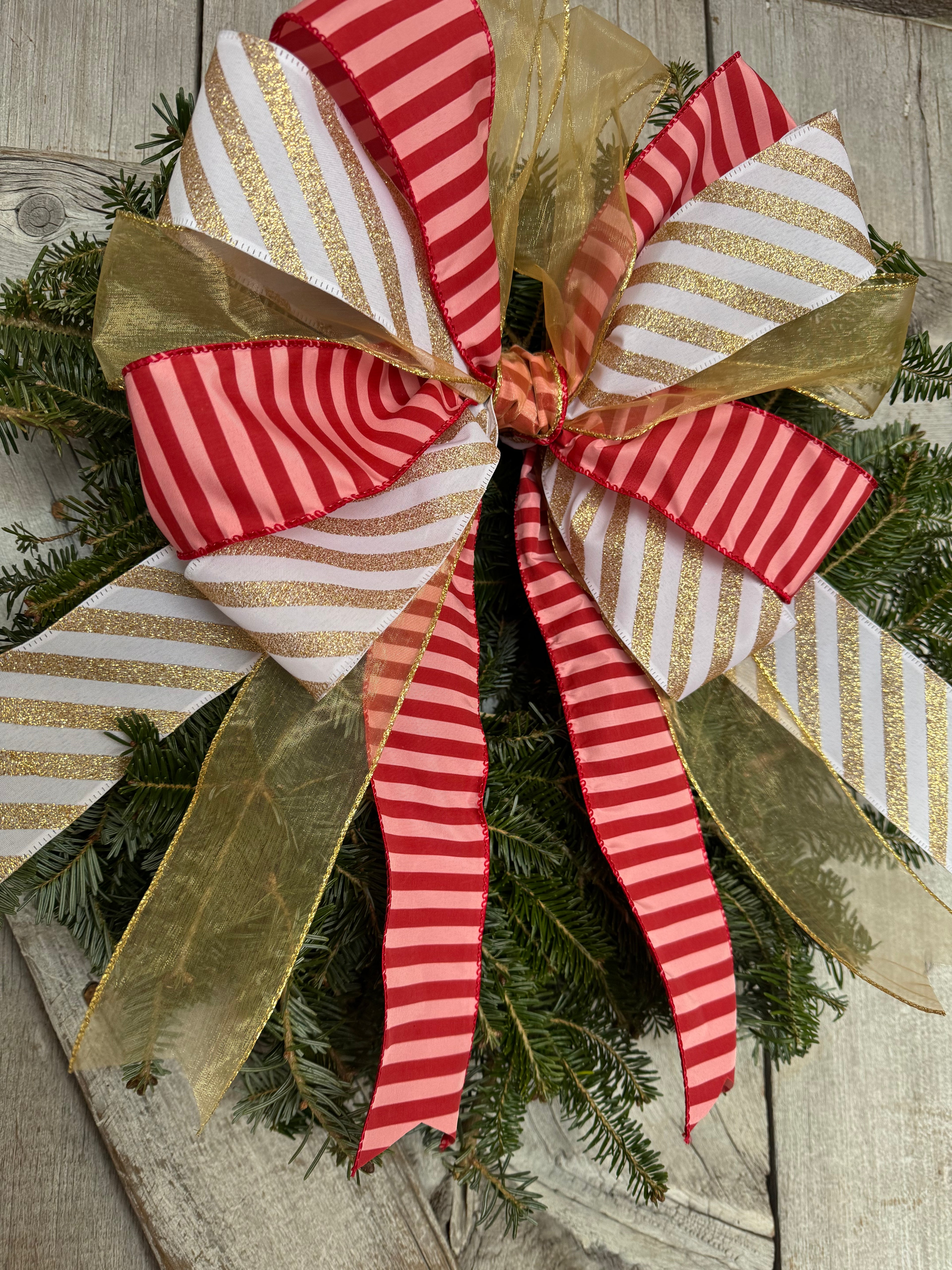 Gold Double Stripe Wreath
