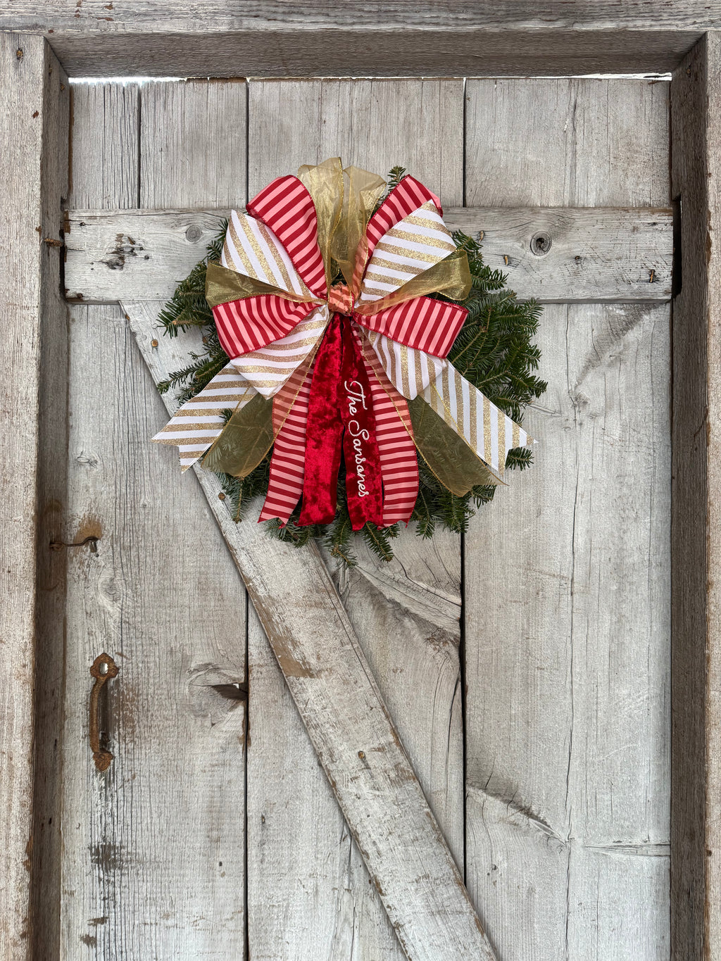 Gold Double Stripe Wreath