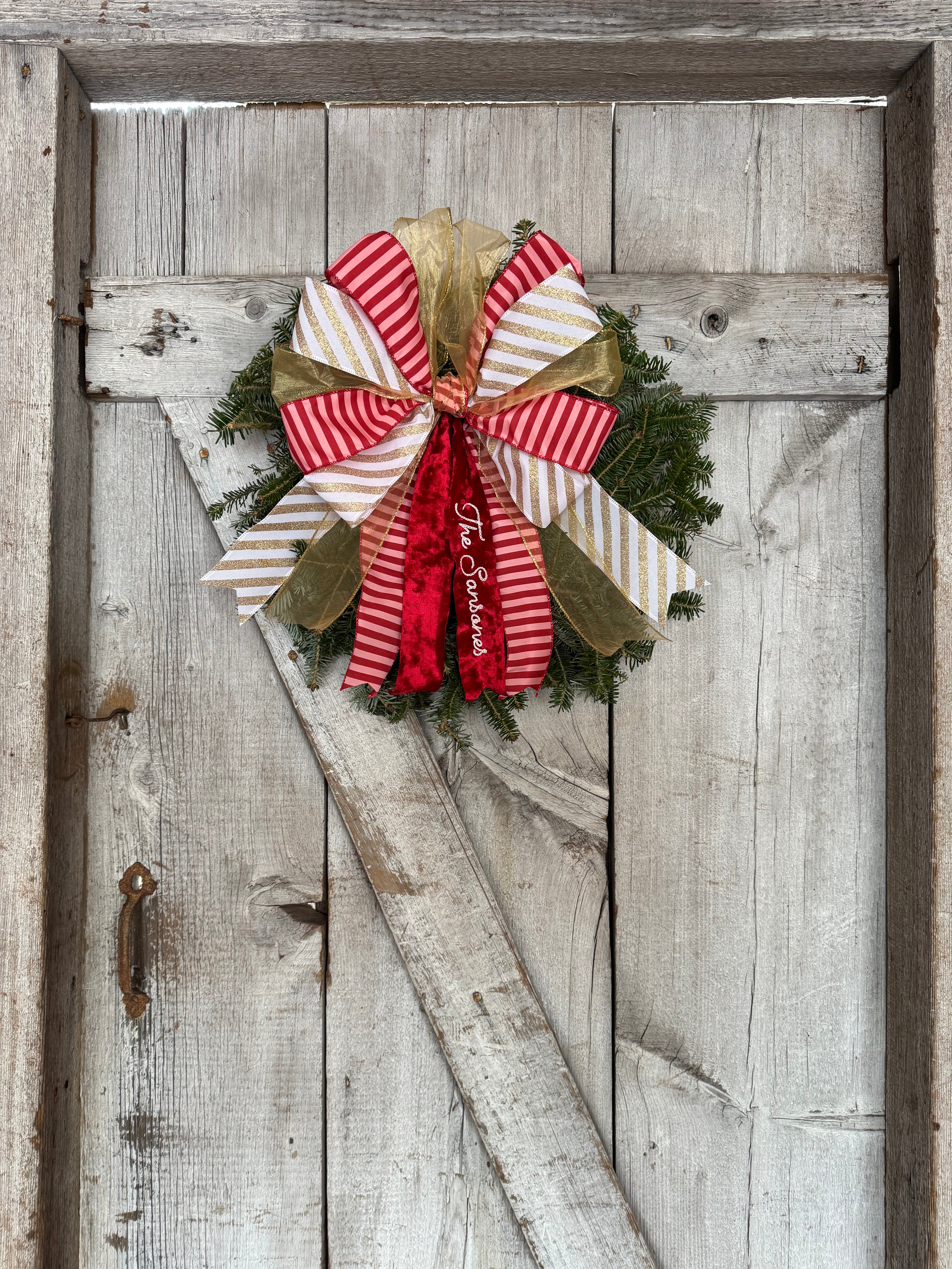 Gold Double Stripe Wreath