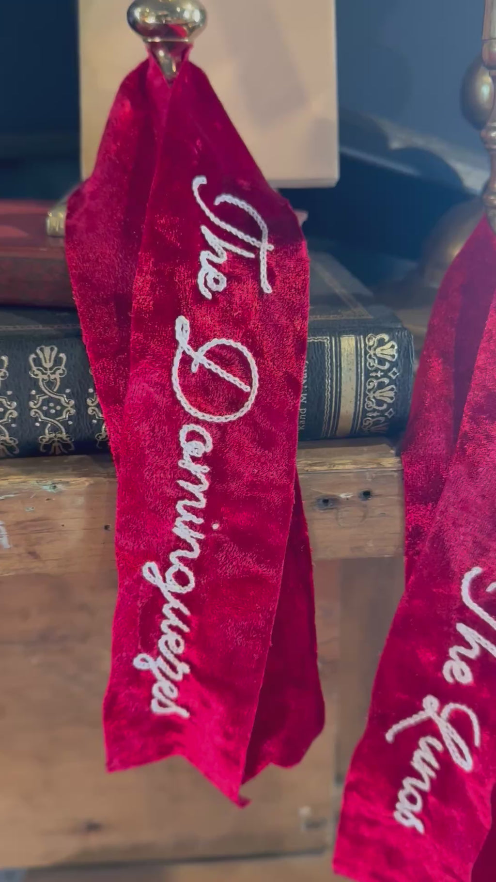 Custom Hand Embroidered Ribbon